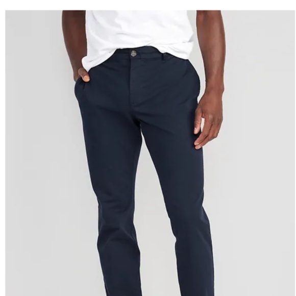 Old Navy Athletic Built-In Flex Rotation Black Chino Pants, Size 36x34 - Picture 1 of 3